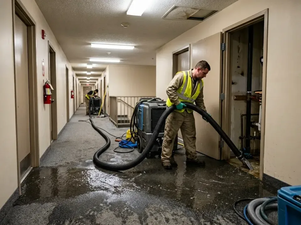 multi-unit-apartment-hallway-f-005 — frequently asked questions, Emergency Burst Pipe Water Extraction & Removal in Sugar Hi…